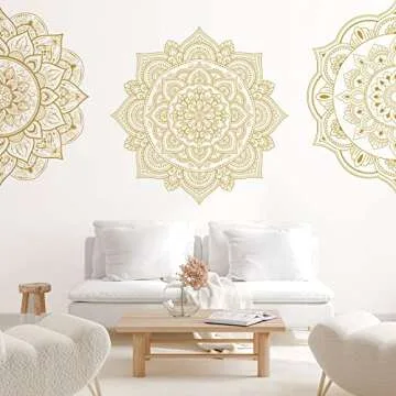 Chinco Mandala Wall Decals for Elegant Home Decor