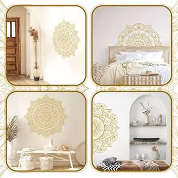 Chinco Mandala Wall Decals for Elegant Home Decor