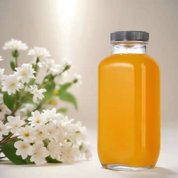 10Pcs Glass Juice Bottles with Lids 16 Oz - Clear Glass Bottles with Lids, Juicing Bottles Reusable, Drink Jars Containers for Juicing, Smoothies, Water, Milk, Kombucha Storage, Wellness Shots