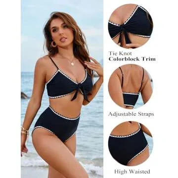 Blooming Jelly High Waisted Bikini Set for Women