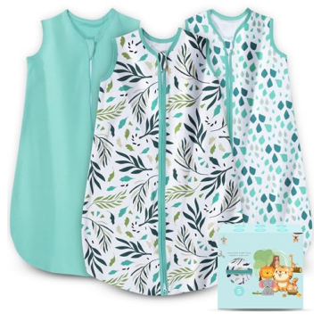 Cute Castle Baby Sleep Sack 0-6 Months - Lightweight 100% Cotton 2-Way Zipper TOG 0.5 Infant Wearabl...