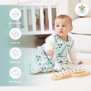 Cute Castle Baby Sleep Sack 0-6 Months - 100% Cotton Comfort