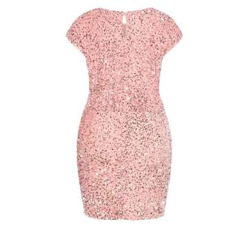 Chic Plus Size Sequin Party Dress for Curvy Women