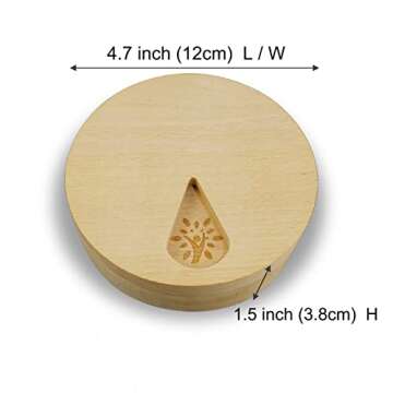 Eco-Friendly Wood Weekly Pill Organizer for Supplements