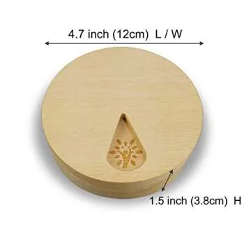 Eco-Friendly Wood Weekly Pill Organizer for Supplements
