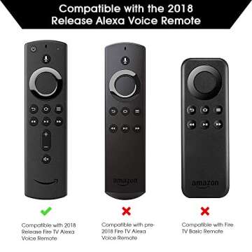 Remote Case/Cover for Fire TV Stick 4K, Protective Silicone Holder Lightweight [Anti Slip] ShockProo...