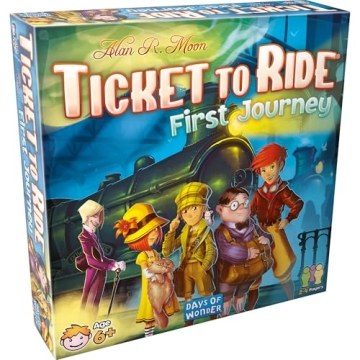 Ticket to Ride First Journey: Family Fun Board Game for Kids & Adults