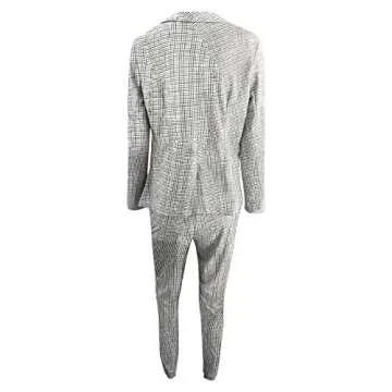 Tapanet Womens Pants Suits Dressy Business Casual Outfits 2 Piece Blazer Sets Open Front Blazers and Slim Fit Pants Suits Set