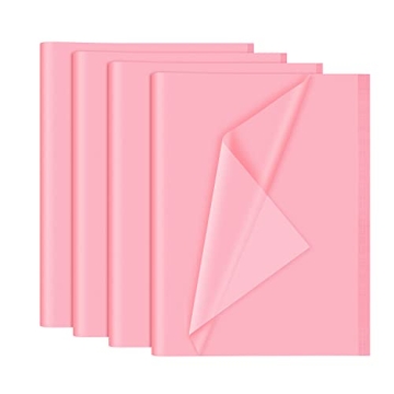 NEBURORA 120 Sheets Pink Tissue Paper 14 x 20 Inches Hot Pink Wrapping Tissue Paper Bulk Pink Wrap P...