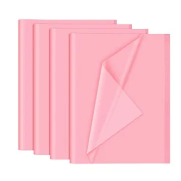 NEBURORA 120 Sheets Pink Tissue Paper 14 x 20 Inches Hot Pink Wrapping Tissue Paper Bulk Pink Wrap P...