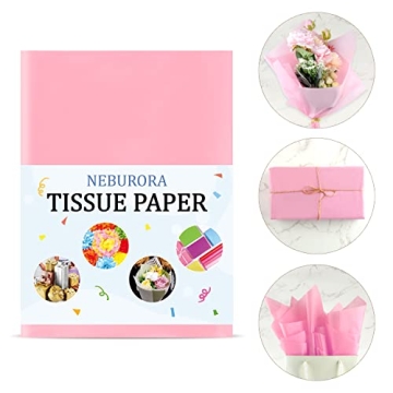 Vibrant Pink Tissue Paper - 120 Sheets for All Occasions