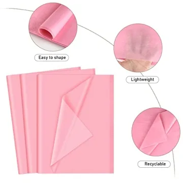 Vibrant Pink Tissue Paper - 120 Sheets for All Occasions