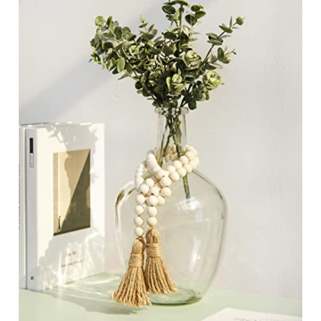 Meplait Wooden Bead Garland 39in for Boho Decor