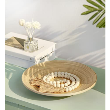 Meplait Wooden Bead Garland 39in for Boho Decor