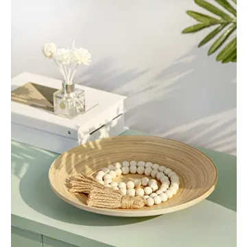 Meplait Wooden Bead Garland 39in for Boho Decor