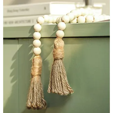 Meplait Wooden Bead Garland 39in for Boho Decor