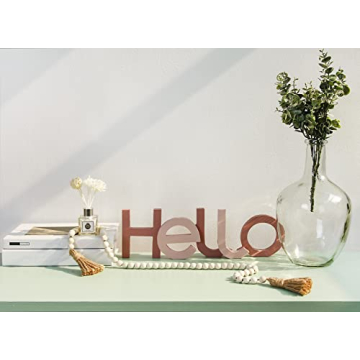 Meplait Wooden Bead Garland 39in for Boho Decor