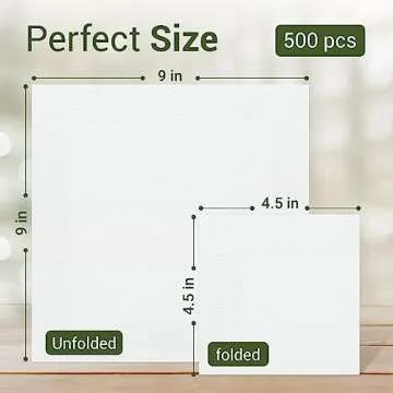 Yazmyn Store 500 Pack White Cocktail Napkins for Parties