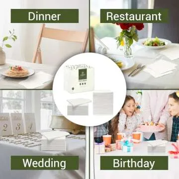 Yazmyn Store 500 Pack White Cocktail Napkins for Parties