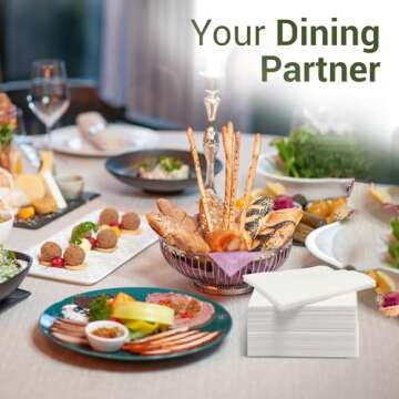 Yazmyn Store 500 Pack White Cocktail Napkins for Parties