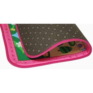 Islamic Prayer Rug/Mat/Carpet for Children Janamaz Salah Sajjadah Muslim Seccade for Kids (Pink)