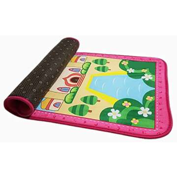 Islamic Prayer Rug/Mat/Carpet for Children Janamaz Salah Sajjadah Muslim Seccade for Kids (Pink)