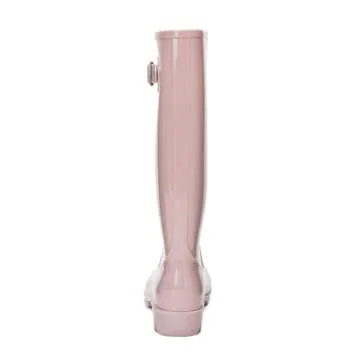 DKSUKO Women's Tall Rain Boots Waterproof & Stylish Pink