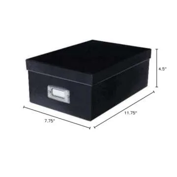 Pioneer Photo Albums Photo Storage Box, Black