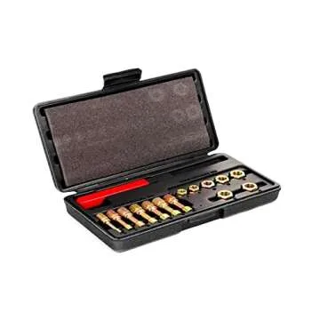 Ctooltool 15Pcs Metric Thread Chaser Set, Universal Rethreading Tool Rethreader Taps & Dies Thread Restorer Kit, Rethread Repair Tool