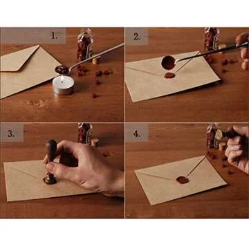 Yoption Sealing Wax Sticks with Wicks Antique Fire Manuscript Sealing Wax for Wax Seal Stamp (Silver)