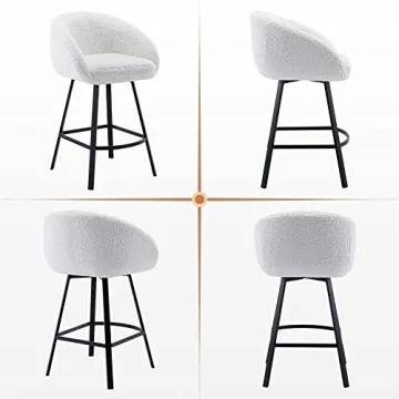 Zesthouse Swivel Counter Stools Set of 2 for Modern Kitchen