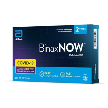 Reliable BinaxNOW COVID-19 Antigen Self Test with Fast Results