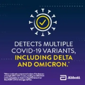 Reliable BinaxNOW COVID-19 Antigen Self Test with Fast Results