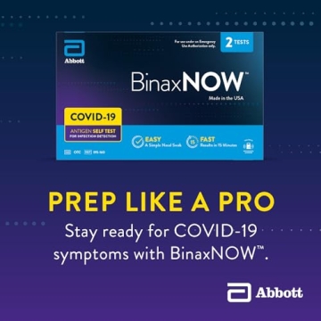 Reliable BinaxNOW COVID-19 Antigen Self Test with Fast Results