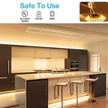 Olafus 16.4ft Dimmable LED Strip Lights for Home