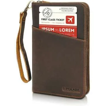 Full Grain Leather Passport Holder & Wallet for Travel