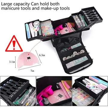 Large Makeup Carrying Train Case for Beauty Lovers