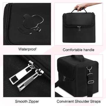 Large Makeup Carrying Train Case for Beauty Lovers