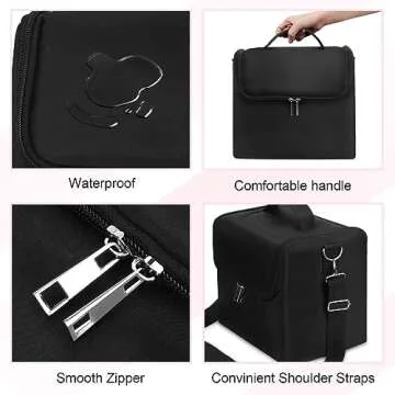 Large Makeup Carrying Train Case for Beauty Lovers