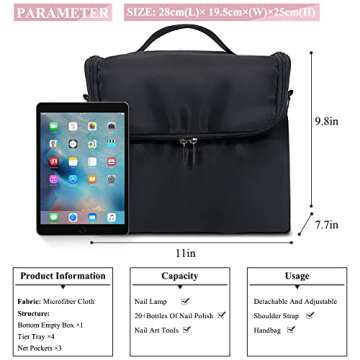 Large Makeup Carrying Train Case for Beauty Lovers