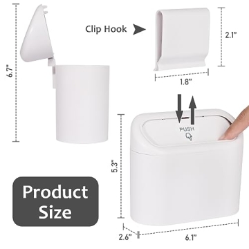 Accmor Mini Trash Can for Vehicles - Clean and Tidy