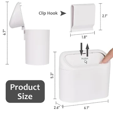 Accmor Mini Trash Can for Vehicles - Clean and Tidy