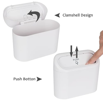 Accmor Mini Trash Can for Vehicles - Clean and Tidy