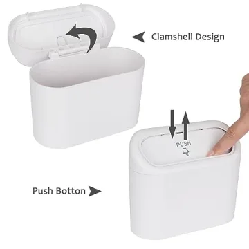 Accmor Mini Trash Can for Vehicles - Clean and Tidy