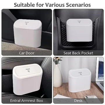 Accmor Mini Trash Can for Vehicles - Clean and Tidy
