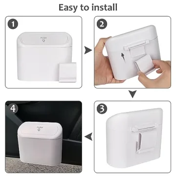 Accmor Mini Trash Can for Vehicles - Clean and Tidy