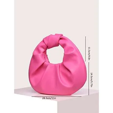 Stylish Verdusa Hot Pink Faux Leather Handbag for All Occasions