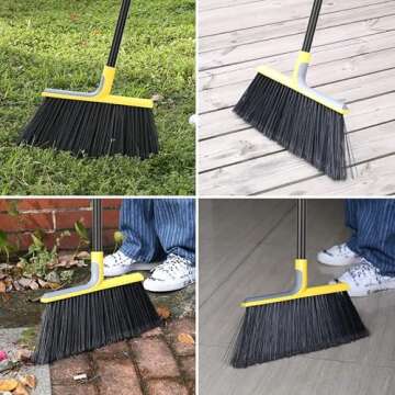 KeFanta Outdoor Broom for Floor Cleaning,58" Heavy-Duty Commercial Broom for Sweeping Concrete Court...
