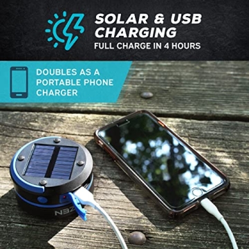 KIZEN Solar Lantern - Rechargeable, Compact, Bright Light