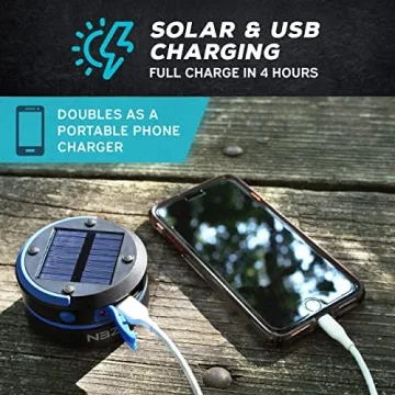 KIZEN Solar Lantern - Rechargeable, Compact, Bright Light